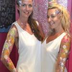 Kiss My fairy glitter unicorn rainbow design body paint zoo project