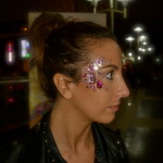 Kiss My Fairy chunky glitter eye and bejewelled design