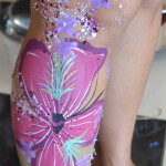 flower print body paint ibiza cosmetic grade chunky glitter