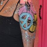 flower power body paint ibiza