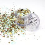 Mint green and gold cosmetic grade chunky glitter mix Kiss My Fairy Ibiza