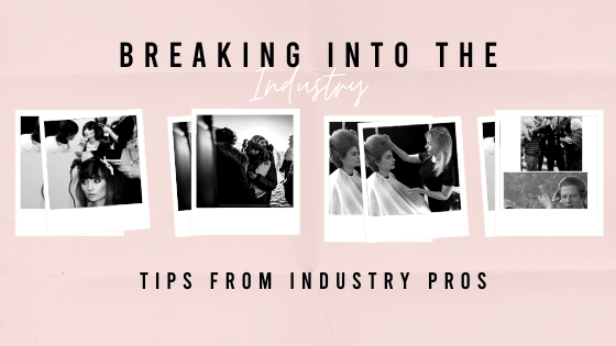 a blog with tips on how to get into the hair and make up industry for film and tv